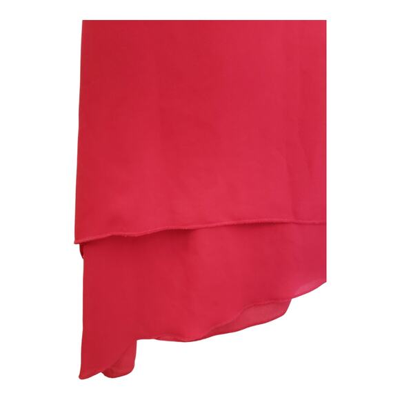 BCBGMAXAZRIA Womens Dress Size 0 Rio Red Cocktail Knee Length One Shoulder - Picture 13 of 16